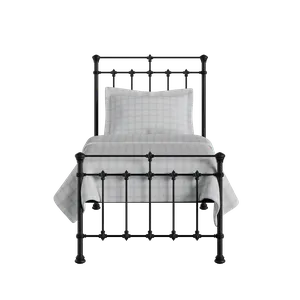 Edwardian letto singolo in ferro nero - Thumbnail