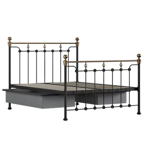 Glenholm ijzeren bed in zwart met lades - Thumbnail