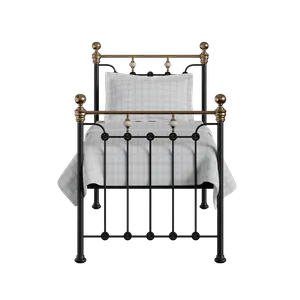 Glenholm iron/metal single bed in black - Thumbnail