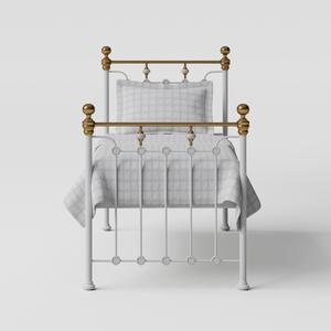 Glenholm cama individual de metal en blanco - Thumbnail