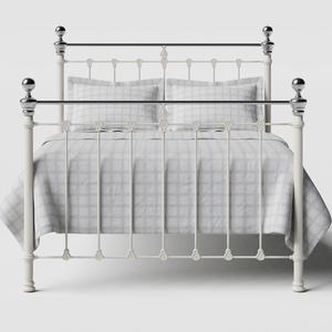 Hamilton Chromo iron/metal bed in ivory - Thumbnail