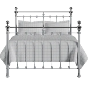 Hamilton Chromo iron/metal bed in silver - Thumbnail