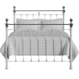 Hamilton Chromo iron/metal bed in white - Thumbnail