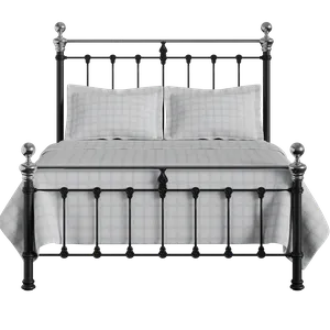 Hamilton Chromo Low Footend iron/metal bed in black - Thumbnail