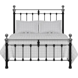 Hamilton Chromo Low Footend iron/metal bed in black - Thumbnail