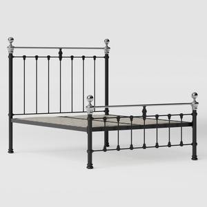 Hamilton Chromo Low Footend iron/metal bed in black - Thumbnail