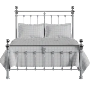 Hamilton Chromo Low Footend iron/metal bed in silver - Thumbnail