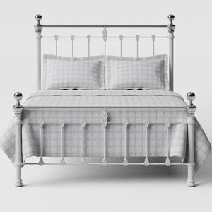 Hamilton Chromo Low Footend iron/metal bed in white - Thumbnail