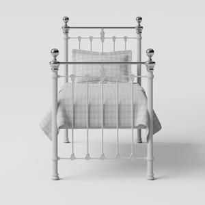Hamilton Chromo iron/metal single bed in white - Thumbnail