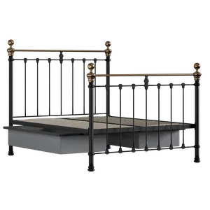 Hamilton ijzeren bed in zwart met lades - Thumbnail