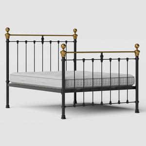 Hamilton iron/metal bed in black with Juno mattress - Thumbnail