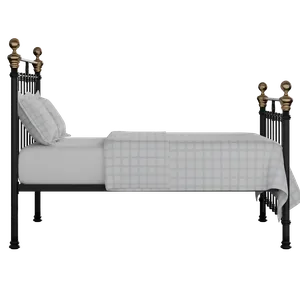 Hamilton iron/metal bed in black with Juno mattress - Thumbnail