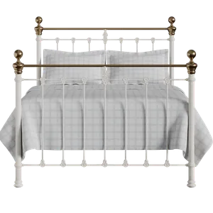 Hamilton iron/metal bed in ivory - Thumbnail