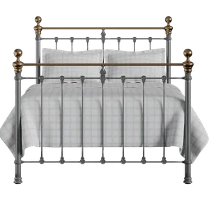 Hamilton iron/metal bed in pewter - Thumbnail