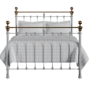 Hamilton iron/metal bed in silver - Thumbnail