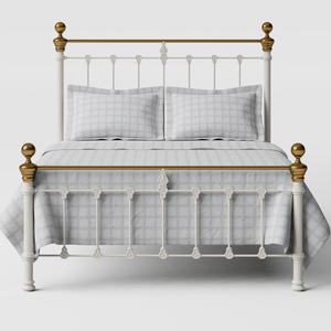 Hamilton Low Footend iron/metal bed in ivory - Thumbnail