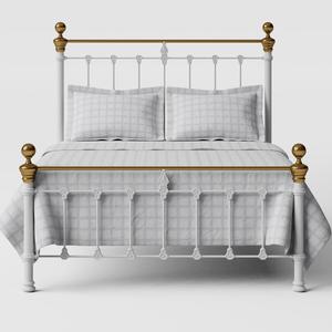 Hamilton Low Footend iron/metal bed in white - Thumbnail