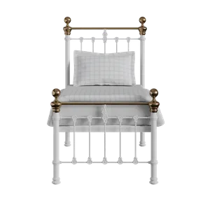 Hamilton Low Footend cama individual de metal en blanco - Thumbnail