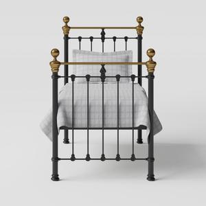 Hamilton iron/metal single bed in black - Thumbnail