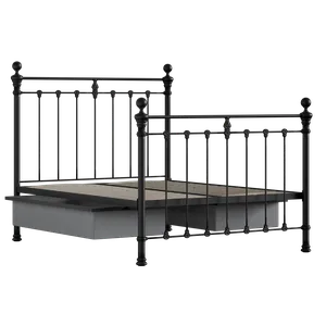 Hamilton Solo ijzeren bed in zwart met lades - Thumbnail