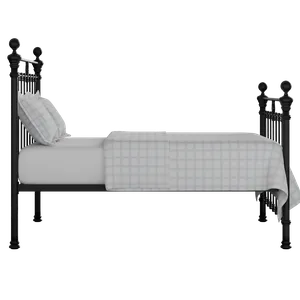 Hamilton Solo ijzeren bed in zwart met matras - Thumbnail