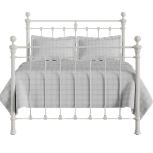 Hamilton Solo iron/metal bed in ivory - Thumbnail