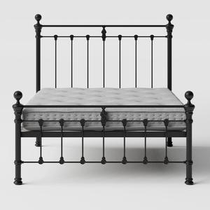 Hamilton Solo Low Footend iron/metal bed in black with Juno mattress - Thumbnail