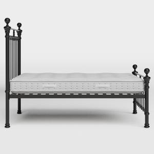 Hamilton Solo Low Footend iron/metal bed in black with Juno mattress - Thumbnail