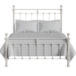 Hamilton Solo Low Footend iron/metal bed in ivory - Thumbnail