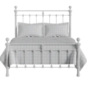 Hamilton Solo Low Footend iron/metal bed in white - Thumbnail