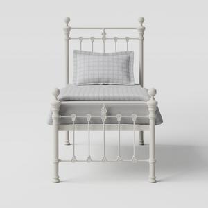 Hamilton Solo Low Footend iron/metal single bed in ivory - Thumbnail