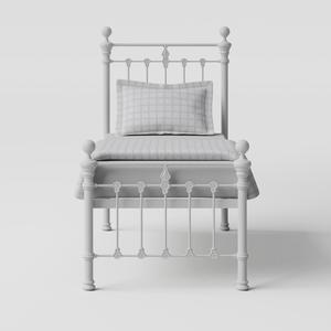 Hamilton Solo Low Footend iron/metal single bed in white - Thumbnail