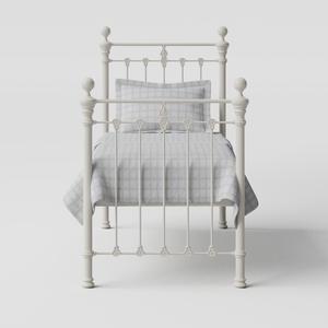 Hamilton Solo iron/metal single bed in ivory - Thumbnail