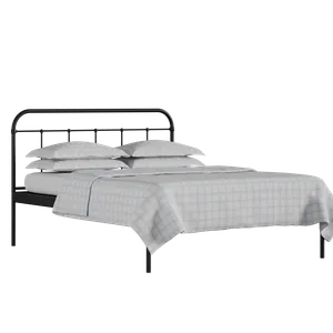 Hampton ijzeren bed in zwart met matras - Thumbnail