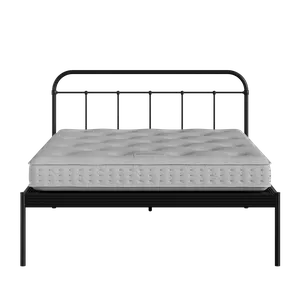 Hampton ijzeren bed in zwart met matras - Thumbnail