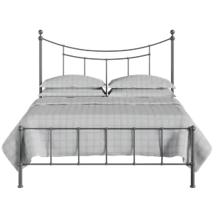Isabelle iron/metal bed in pewter - Thumbnail