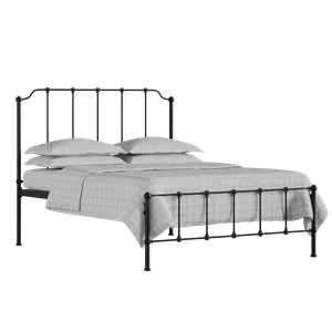 Julia iron/metal bed in black with Juno mattress - Thumbnail