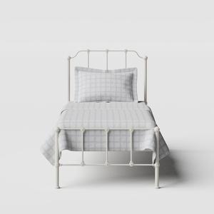 Julia iron/metal single bed in ivory - Thumbnail