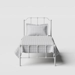Julia iron/metal single bed in white - Thumbnail
