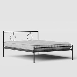 Meiji cama de metal en negro con colchón - Thumbnail