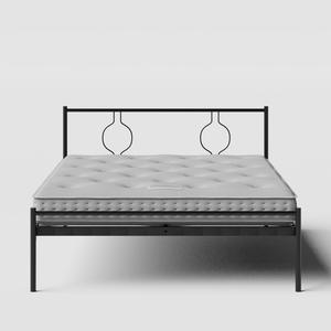 Meiji cama de metal en negro con colchón - Thumbnail