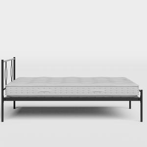 Meiji iron/metal bed in black with Juno mattress - Thumbnail