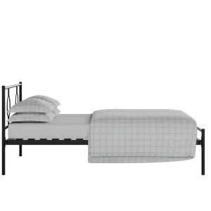 Meiji iron/metal bed in black with Juno mattress - Thumbnail