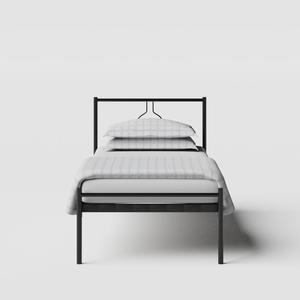 Meiji iron/metal single bed in black - Thumbnail