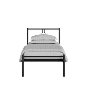 Meiji iron/metal single bed in black - Thumbnail