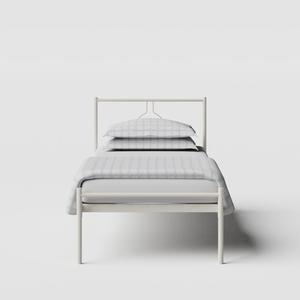 Meiji iron/metal single bed in ivory - Thumbnail