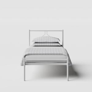 Meiji cama individual de metal en blanco - Thumbnail