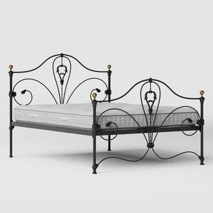 Melrose lit en métal noir avec matelas - Thumbnail