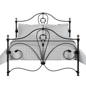 Melrose ijzeren bed in zwart - Thumbnail