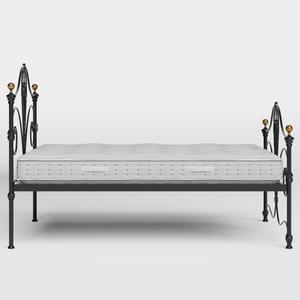 Melrose lit en métal noir avec matelas - Thumbnail